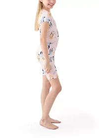 Girls 7-16 Bluey Playful Rainy Pajama Set
