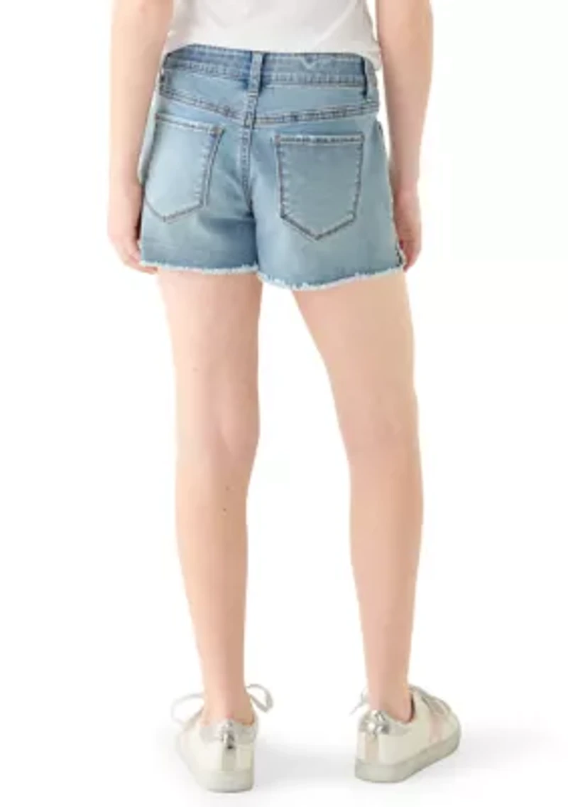 Girls 7-16 Star Applique Shorts