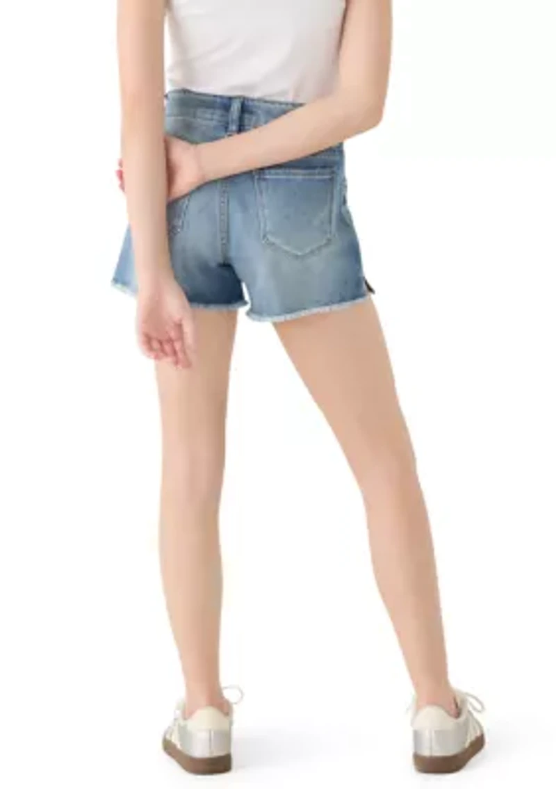 Girls 7-16 Bling Star Shorts