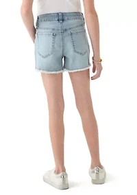 Girls 7-16 Crochet Pocket Shorts