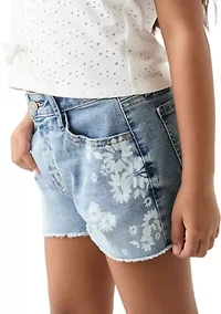 Girls 7-16 Floral Printed Shorts