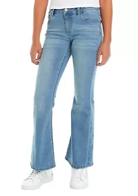 Girls 7-16 Mid Rise Flare Jeans