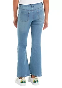 Girls 7-16 Mid Rise Flare Jeans
