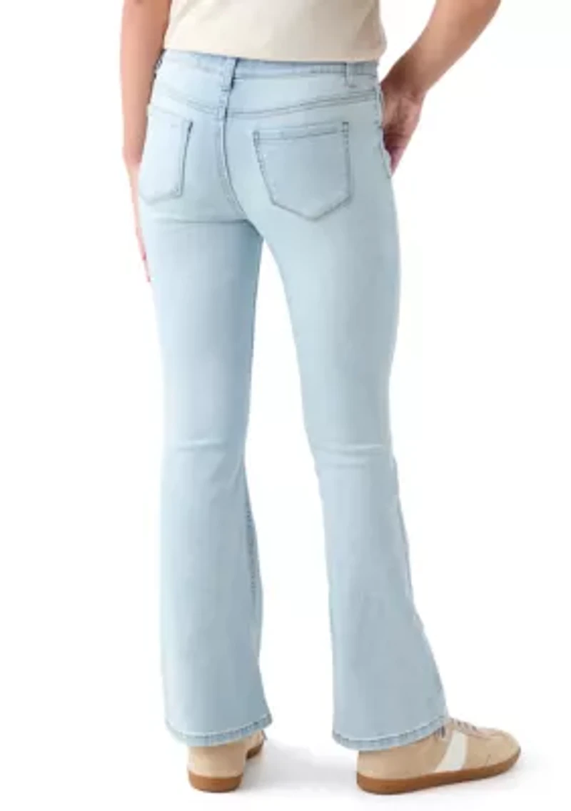Girls 7-16 Mid-Rise Flare Jeans
