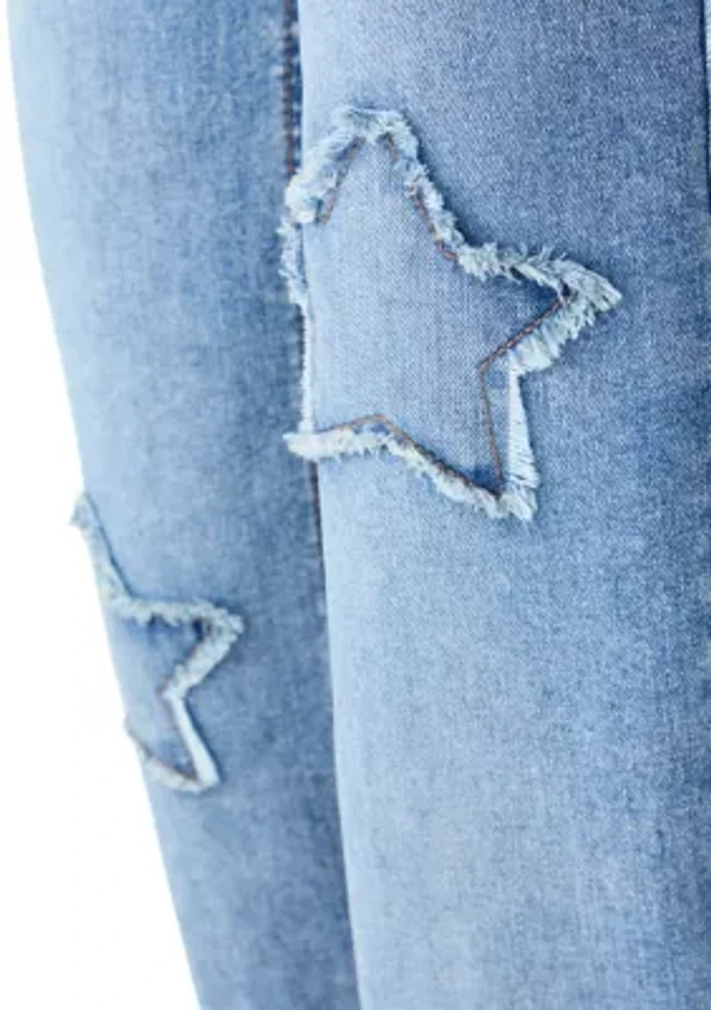 Girls 7-16 Star Wide Leg Jeans