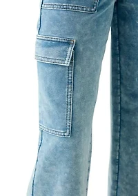 Girls 7-16 Double Waistband Drawstring  Pants