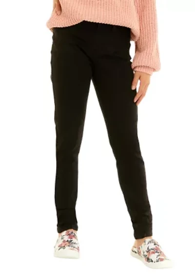 Girls 7-16 Pull On Mid Rise Jeggings