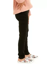 Girls 7-16 Pull On Mid Rise Jeggings