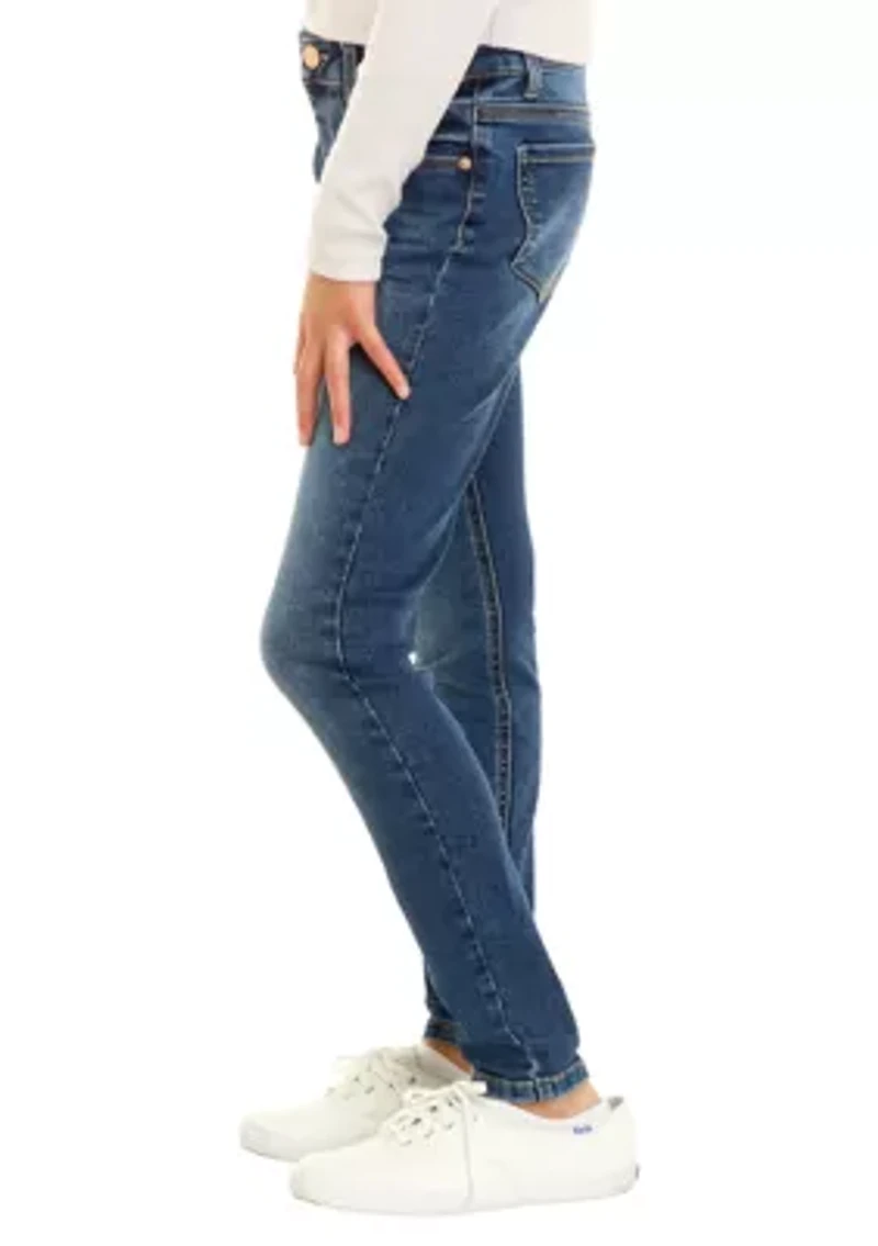 Girls 7-16 Pull On Mid Rise Jeggings