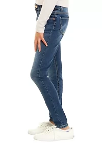 Girls 7-16 Pull On Mid Rise Jeggings