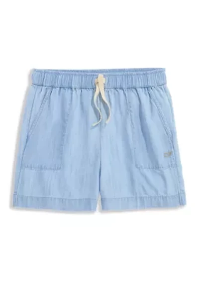 Girls 7-16 Chambray Shorts