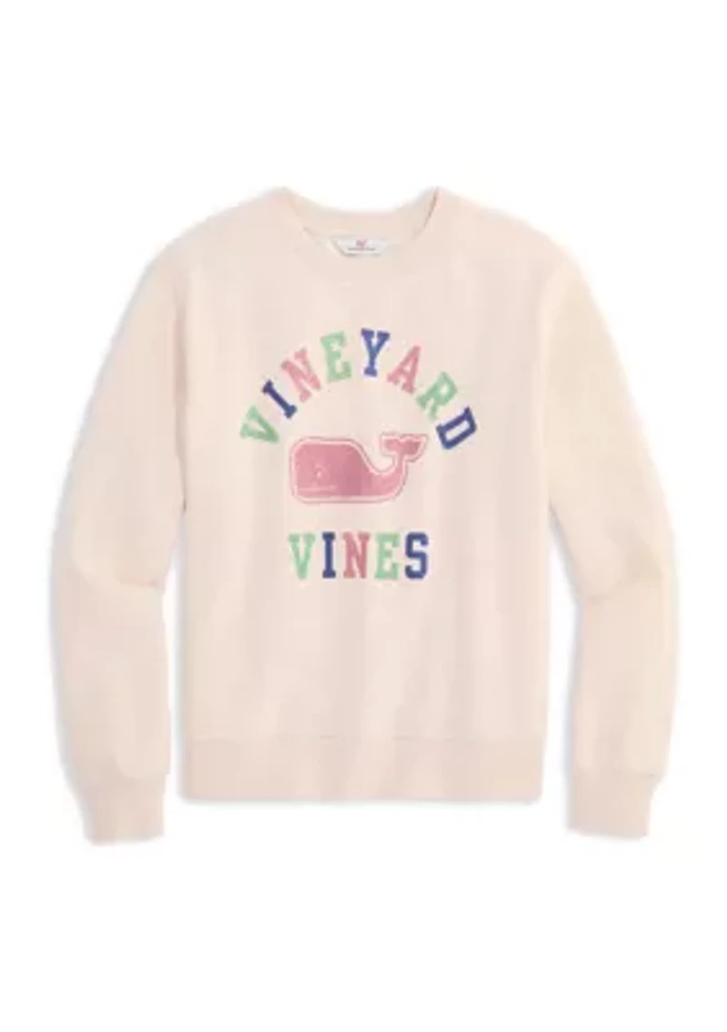Girls 7-16 Relaxed Crew Neck Sweatshirt