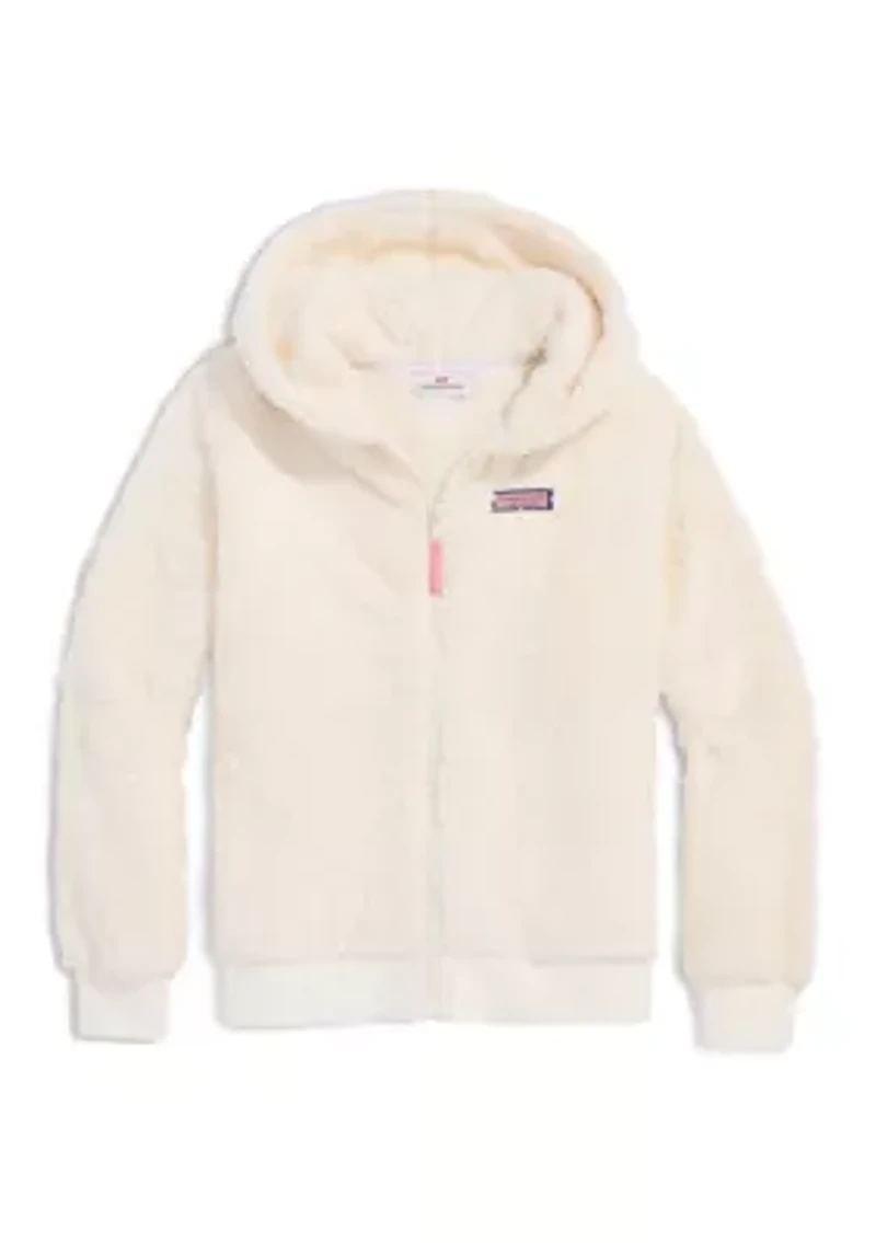 Girls 7-16 Teddy Fleece Full-Zip Hoodie