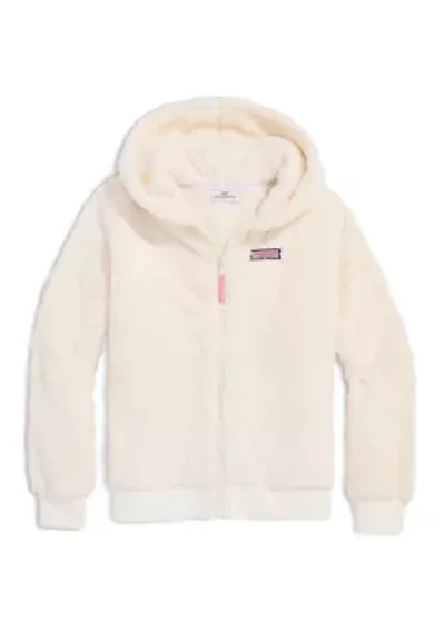 Girls 7-16 Teddy Fleece Full-Zip Hoodie