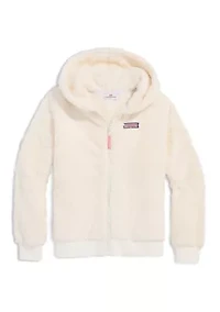 Girls 7-16 Teddy Fleece Full-Zip Hoodie
