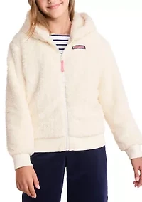 Girls 7-16 Teddy Fleece Full-Zip Hoodie