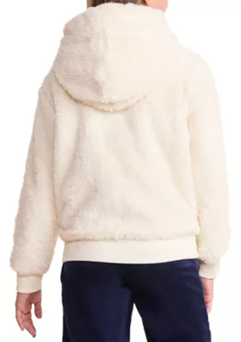 Girls 7-16 Teddy Fleece Full-Zip Hoodie