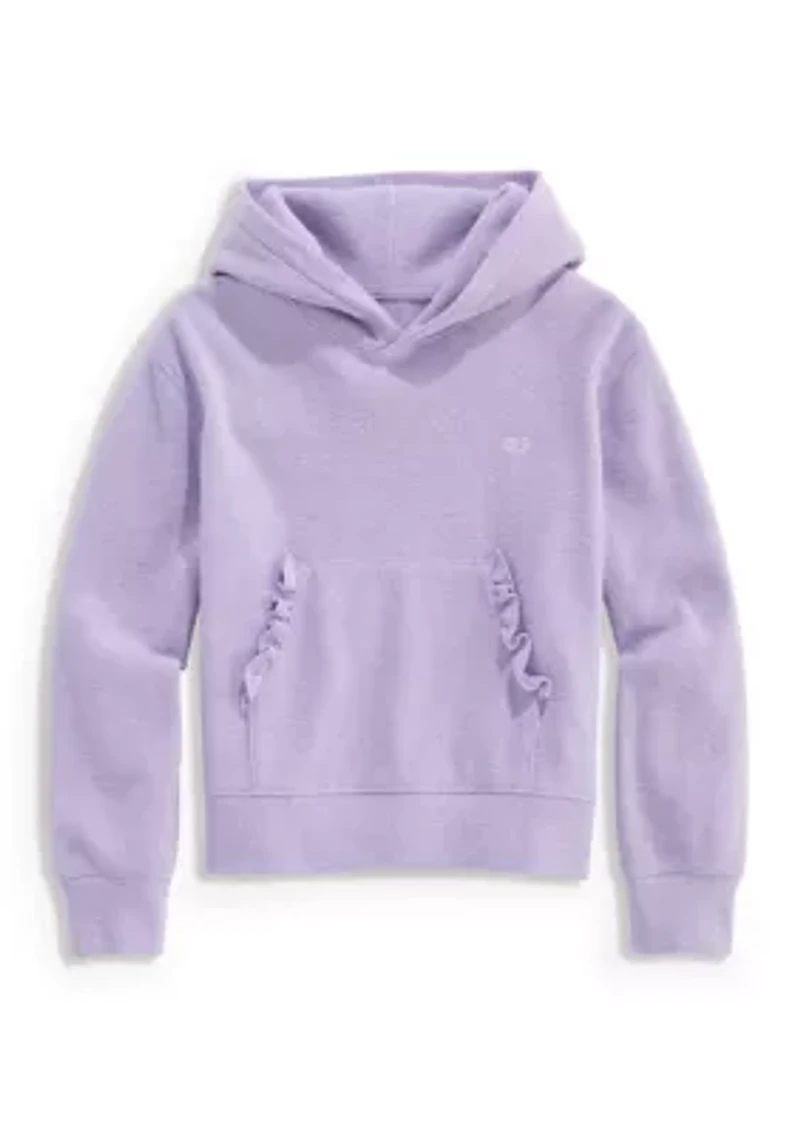 Girls 7-16 Cropped Waffle Hoodie