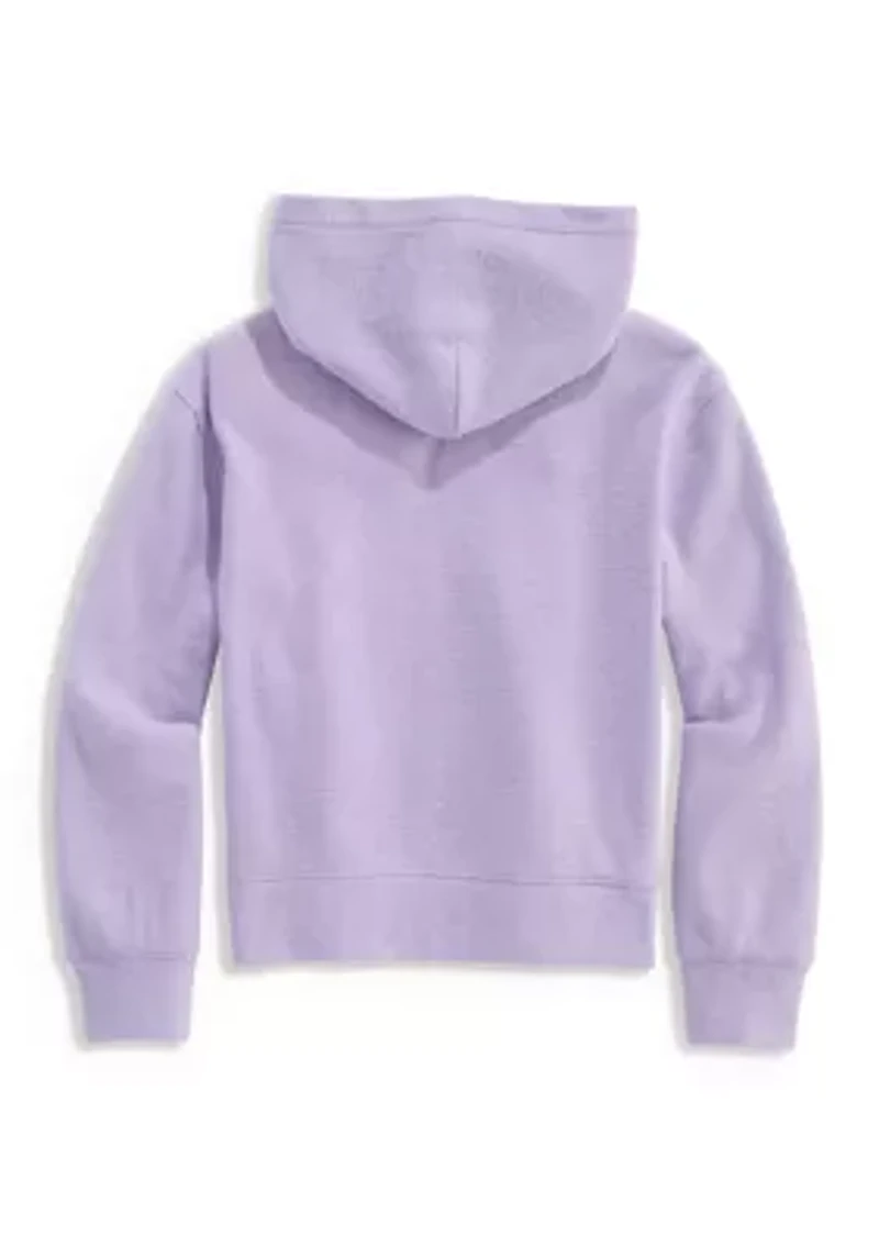 Girls 7-16 Cropped Waffle Hoodie