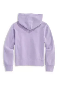Girls 7-16 Cropped Waffle Hoodie