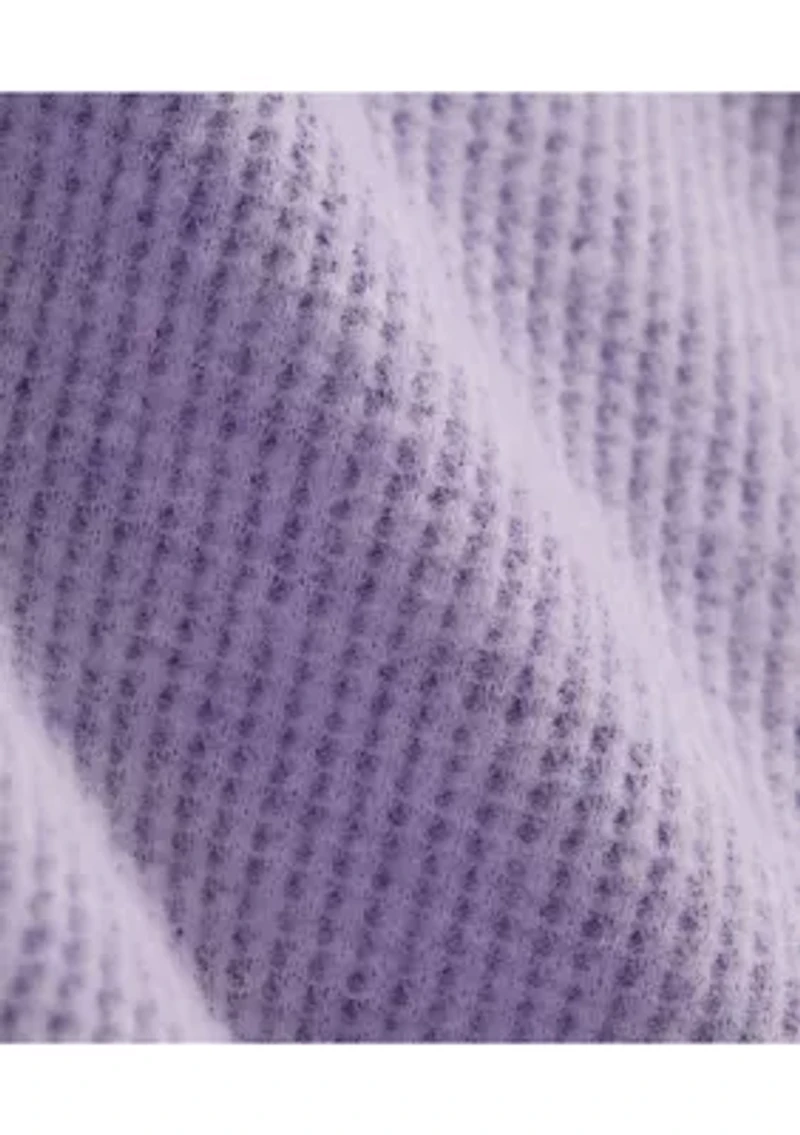 Girls 7-16 Cropped Waffle Hoodie