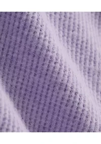 Girls 7-16 Cropped Waffle Hoodie