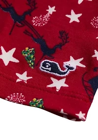Girls 7-16 Printed Pajama Set