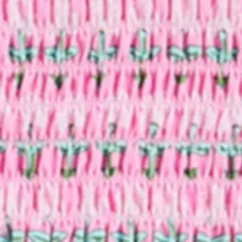 Girls 7-16 Smocked Tankini Swimsuit