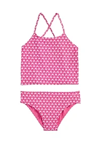 Girls 7-16 Print Tankini Swim Set