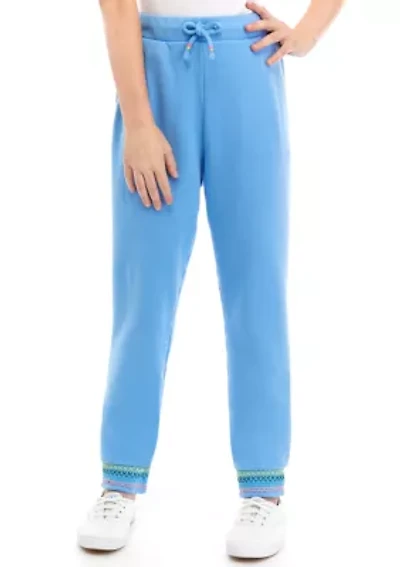 Girls 7-16 Smocked Joggers