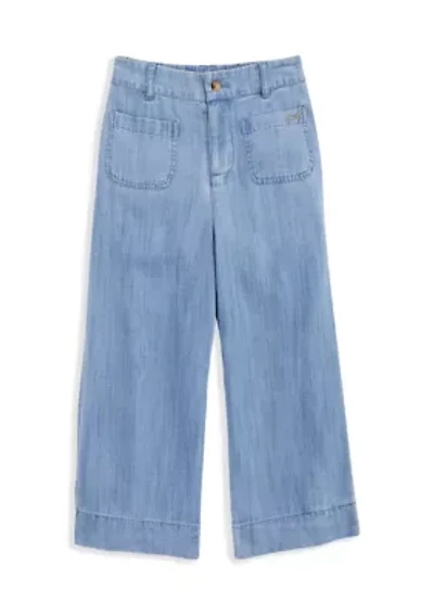 Girls 7-16 Chambray Pants