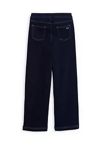 Girls 7-16 Wide Leg Stretch Denim