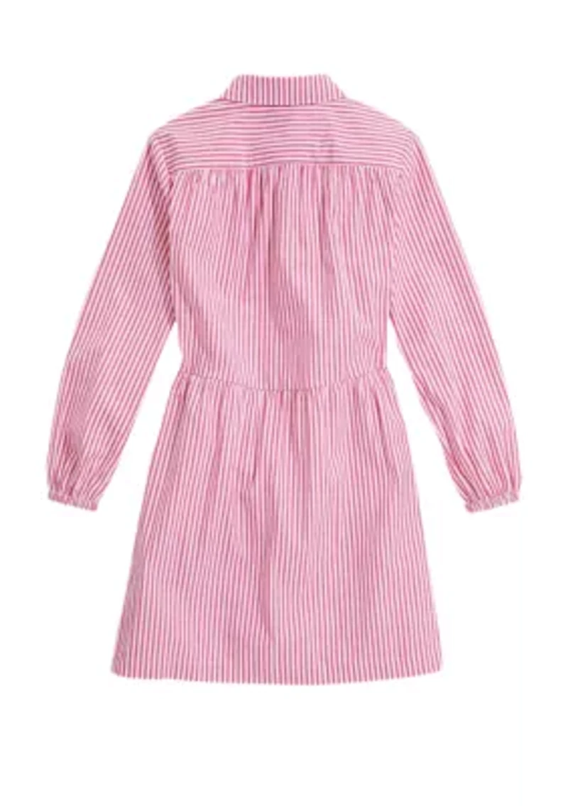 Girls 7-16 Poplin Shirtdress