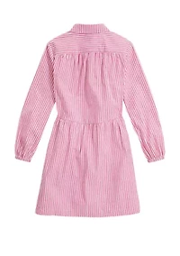Girls 7-16 Poplin Shirtdress