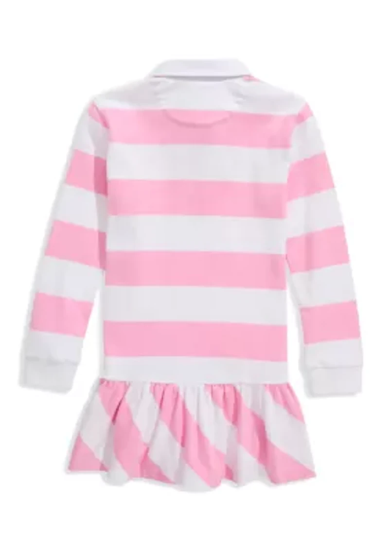 Girls 7-16 Collared Rugby Stripe Dress