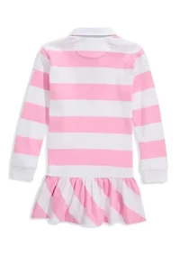Girls 7-16 Collared Rugby Stripe Dress