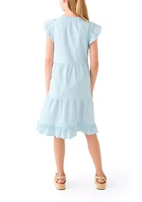 Girls 7-16 Harbor Tiered Ruffle Dress