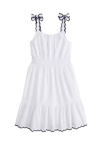 Girls 7-16 Bow Shoulder Sundress