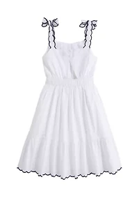 Girls 7-16 Bow Shoulder Sundress
