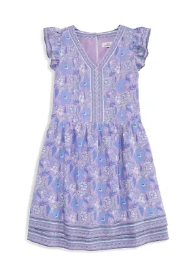 Girls 7-16 Flutter Sleeve Pintuck Dress