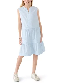 Girls 7-16 Tiered Harbor Dress