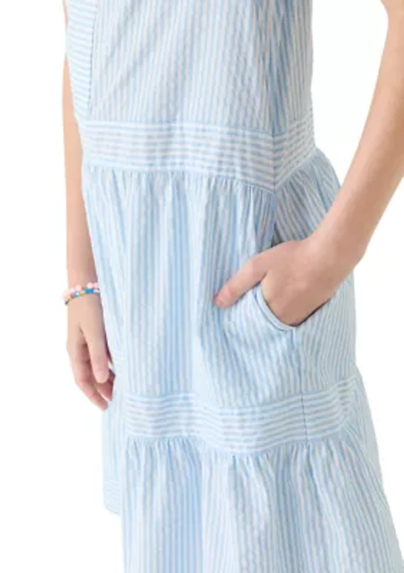 Girls 7-16 Tiered Harbor Dress