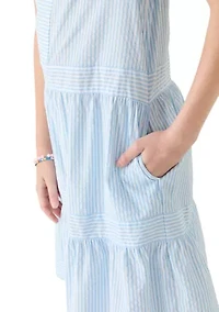 Girls 7-16 Tiered Harbor Dress