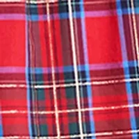 Girls 7-16 Ruffle Plaid Smocked Shift Dress