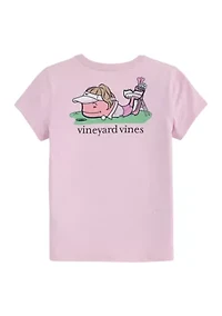 Girls 7-16 Short Sleeve Whale Logo Graphic T-Shirt