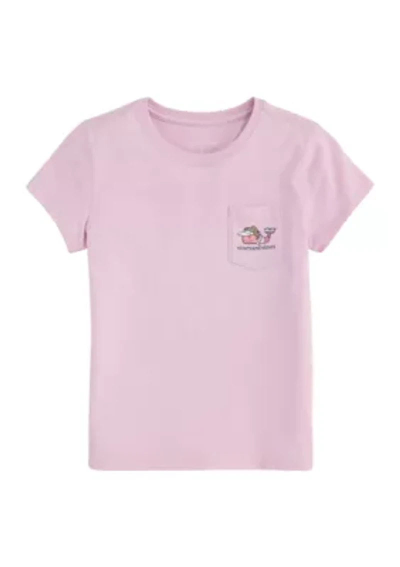 Girls 7-16 Short Sleeve Whale Logo Graphic T-Shirt