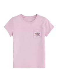 Girls 7-16 Short Sleeve Whale Logo Graphic T-Shirt