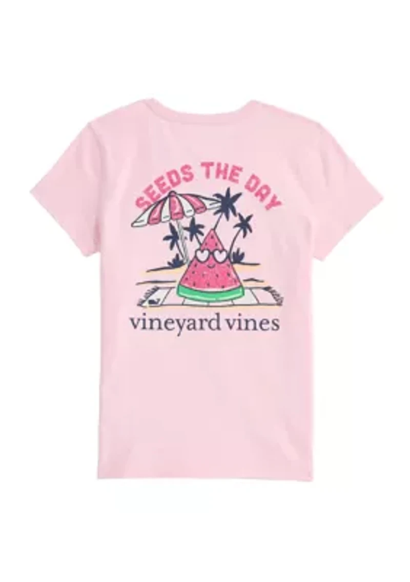 Girls 7-16 Seeds the Day Short Sleeve Graphic T-Shirt
