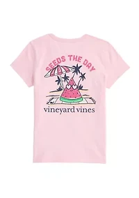 Girls 7-16 Seeds the Day Short Sleeve Graphic T-Shirt