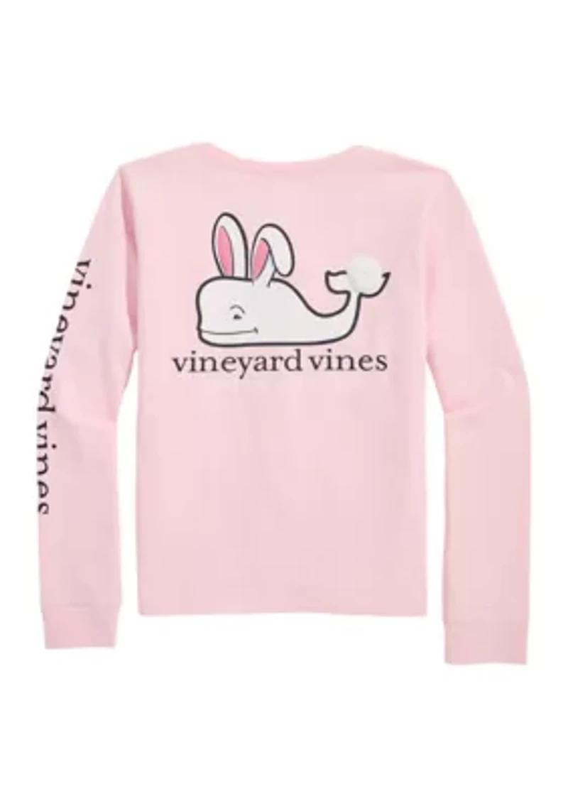 Girls 7-16 Fuzzy Easter Bunny Long Sleeve T-Shirt